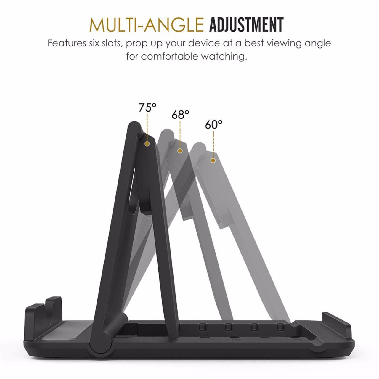 Phone/Tablet Stand | Foldable Multi-Angle Holder for Phone and Tablet