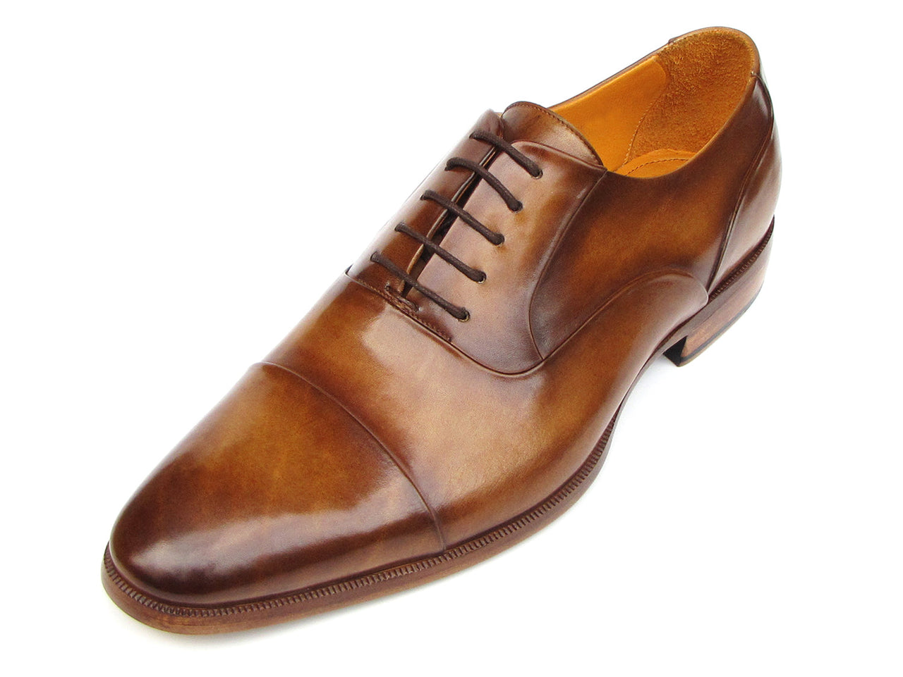 Paul Parkman Men's Shoes | Oxfords Brown Leather  Shoes