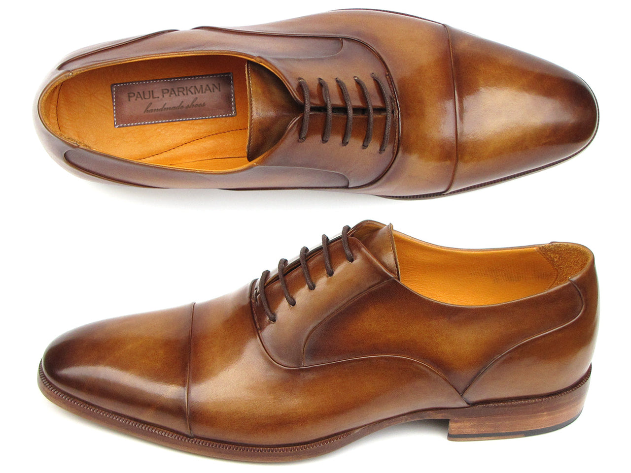 Paul Parkman Men's Shoes | Oxfords Brown Leather  Shoes