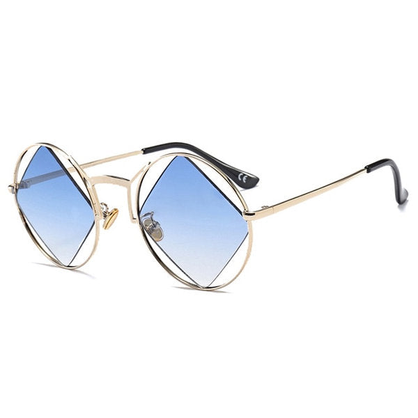 Diamond Centered Sunglasses | Round Sunglasses