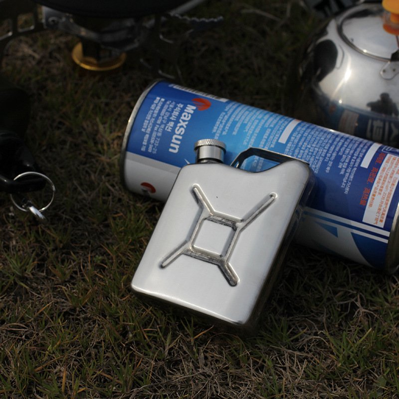 Jerry Can Stainless Steel Hip Flask