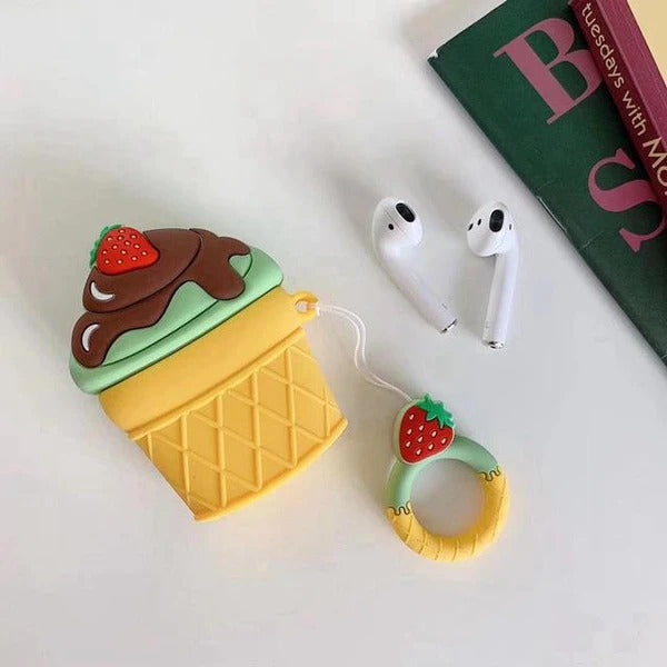 Ice Cream Silicone Cover | AirPods  Case Cover