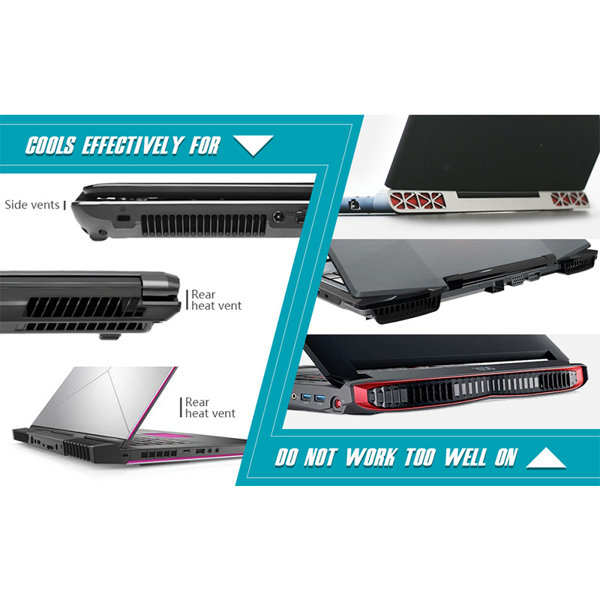 Auto-Temp Detection Laptop Fan Cooler  | Temperature Display System