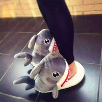 Thumbnail for Shark Plush Slippers