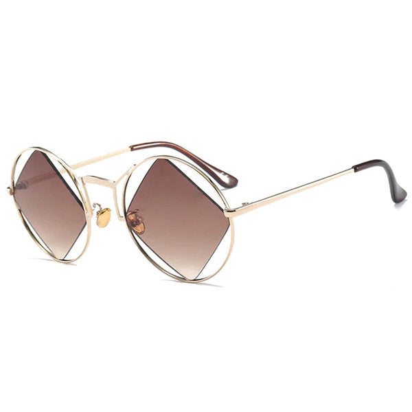 Diamond Centered Sunglasses | Round Sunglasses