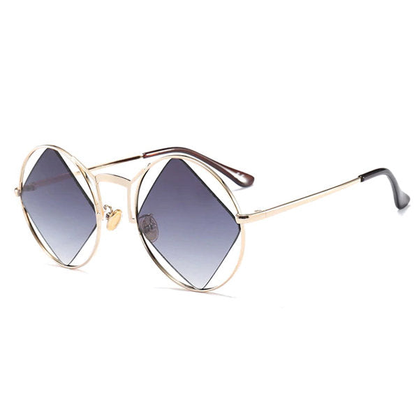 Diamond Centered Sunglasses | Round Sunglasses