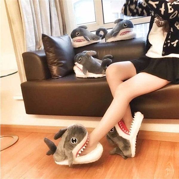 Shark Plush Slippers