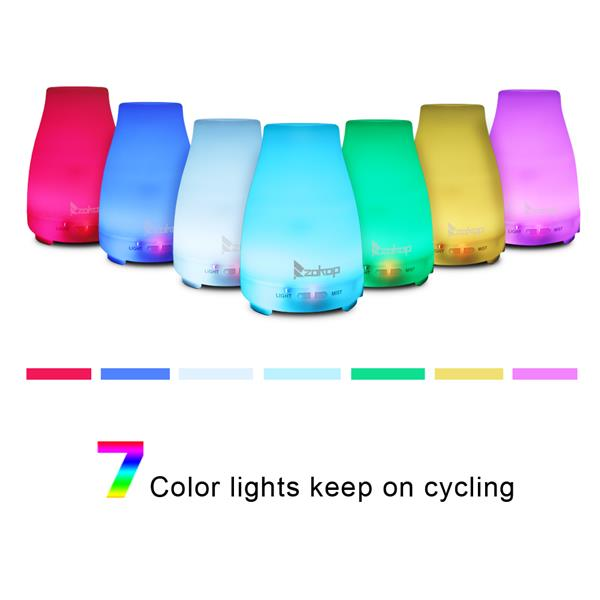 Color Cycling Aroma Diffuser with Controller