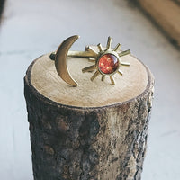 Thumbnail for Sun and Moon Sculptural Statement Ring