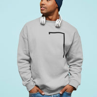 Thumbnail for Mens Angled Logo Crewneck Sweatshirt