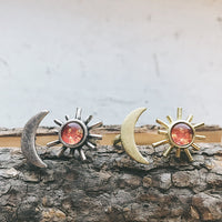 Thumbnail for Sun and Moon Sculptural Statement Ring