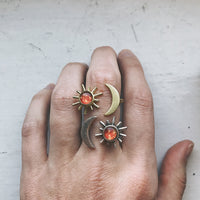 Thumbnail for Sun and Moon Sculptural Statement Ring