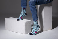 Thumbnail for Men's Fashionable Blocks Socks