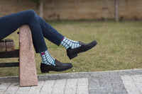 Thumbnail for Men's Fashionable Blocks Socks