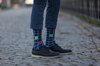 Thumbnail for Men's Fashionable Blocks Socks