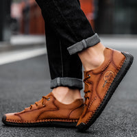 Thumbnail for Handmade Men's Casual Shoes Leather Men's Moccasins Loafers Outdoor Men Driving Shoes Non-slip Men's Sneakers Zapatillas Hombre