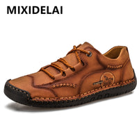 Thumbnail for Handmade Men's Casual Shoes Leather Men's Moccasins Loafers Outdoor Men Driving Shoes Non-slip Men's Sneakers Zapatillas Hombre