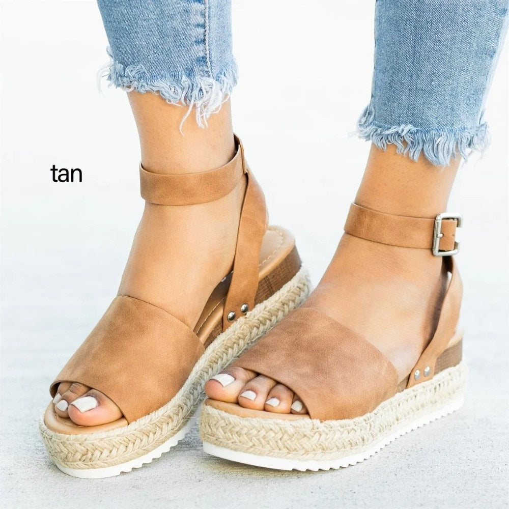 Women Sandals Plus Size Wedges Shoes For Women High Heels Sandals Summer Shoes 2020 Flip Flops Chaussures Femme Platform Sandals