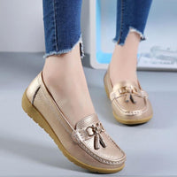 Thumbnail for Women Flats Ballet Shoes Cut Out Leather Breathable Moccasins Women Boat Shoes Ballerina Ladies Casual Shoes