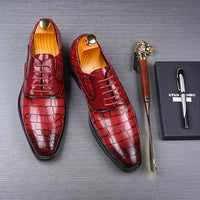 Thumbnail for New Men Dress Shoes Shadow Patent Leather Luxury Fashion Groom Wedding Shoes Men Luxury italian style Oxford Shoes Big Size 48