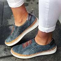 Thumbnail for Ladies Low-cut White Flats Canvas Flat Shoes Women Casual Vulcanize Shoes New Women Summer Autumn Sneakers Plus Size