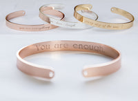 Thumbnail for I Am Enough Bracelet, Engraved Secret Message Bracelet, I am Enough