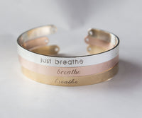 Thumbnail for Just Breathe Bracelet, Yoga Gift, Just Breathe