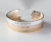 Thumbnail for Just Breathe Bracelet, Yoga Gift, Just Breathe