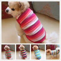 Thumbnail for Pet Dog Clothing Cotton Stripe Vest Puppy Cotton