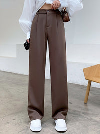 Thumbnail for Casual High Waist Loose Wide Leg Pants for Women Spring Autumn New Female Floor-Length White Suits Pants Ladies Long Trousers