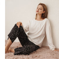 Thumbnail for Sleepwear Women's Cotton Home Clothes Set Woman 2 Pieces Pajama Sets