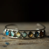 Thumbnail for Solar System Silver Bangle Bracelet