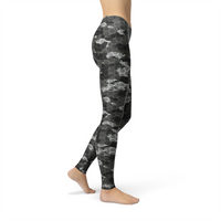 Thumbnail for Avery Black Hex Camo Leggings