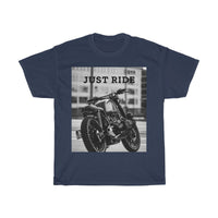 Thumbnail for Motorcycle Just Ride Heavy Cotton T-Shirt