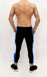 Thumbnail for Blue Lightning Men's Pocket Tights