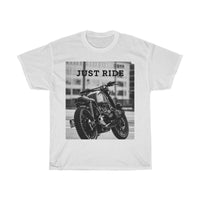 Thumbnail for Motorcycle Just Ride Heavy Cotton T-Shirt