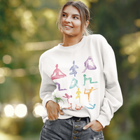 Thumbnail for Yoga Theme Crewneck Sweatshirt