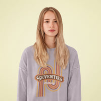 Thumbnail for Womens Retro 70's Crewneck Sweatshirt