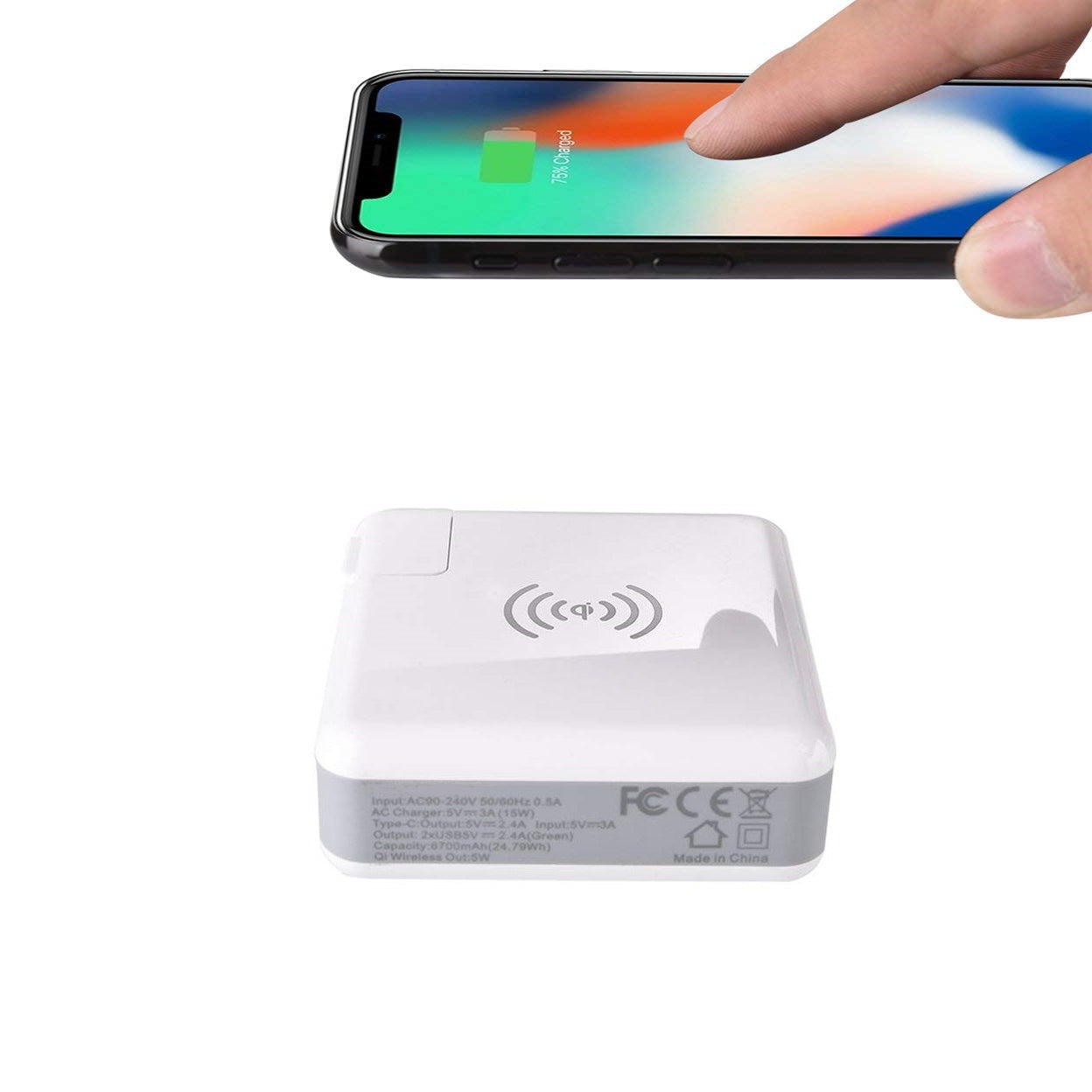 World Wide Multi-Power Gizmo With Wireless Charger And Stored Power