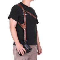 Thumbnail for Genuine Leather Camera Shoulder Strap Adjustable