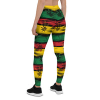 Thumbnail for Womens Reggae and Cannabis Leggings