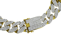 Thumbnail for STALLION Gold 18MM CZ Cuban Chain | 961552