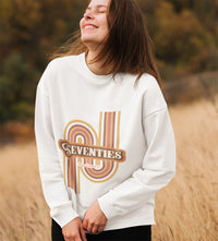 Thumbnail for Womens Retro 70's Crewneck Sweatshirt