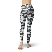 Thumbnail for Jean Dark Grey Camouflage Leggings