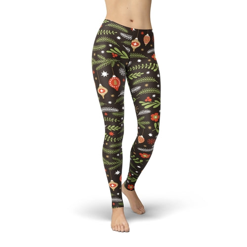 Jean Holiday Branches Leggings