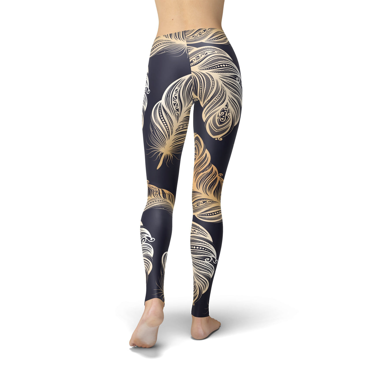 Jean Peacock Feathers Leggings