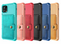 Thumbnail for 360 Protection Magnetic Leather Wallet Armor Case for iPhone