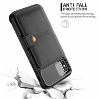 Thumbnail for 360 Protection Magnetic Leather Wallet Armor Case for iPhone