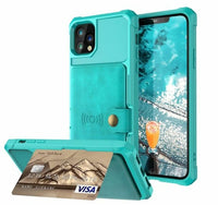 Thumbnail for 360 Protection Magnetic Leather Wallet Armor Case for iPhone