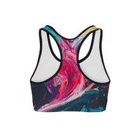 Thumbnail for Paint Stroke Sports Bra